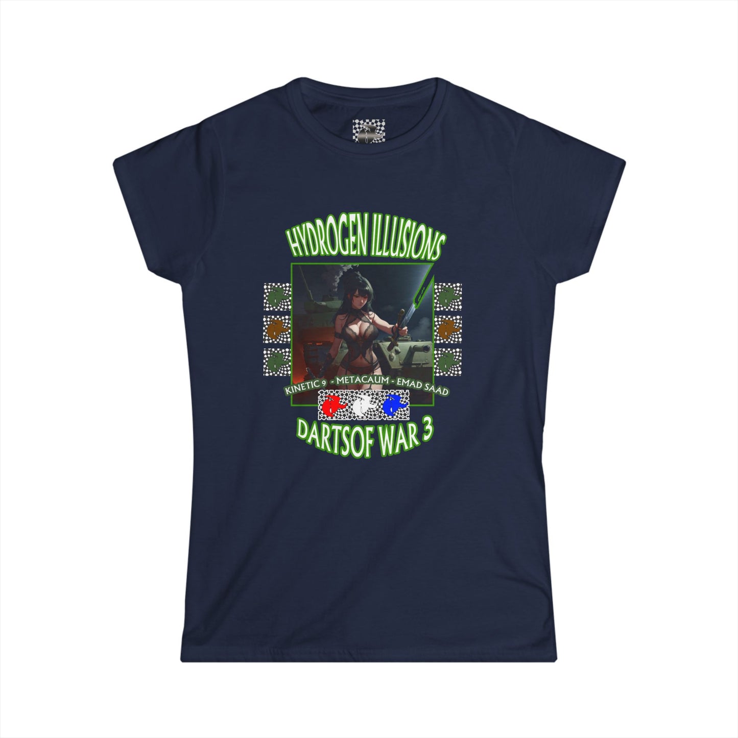 Hydrogen Illusions Dartsof War 3 Womans Graphic Tee