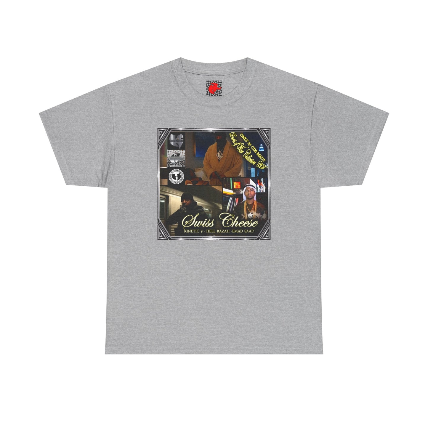 Swiss Cheese Darts of War 3 , Unisex Cotton T-Shirt, Hell Razah , Kinetic 9