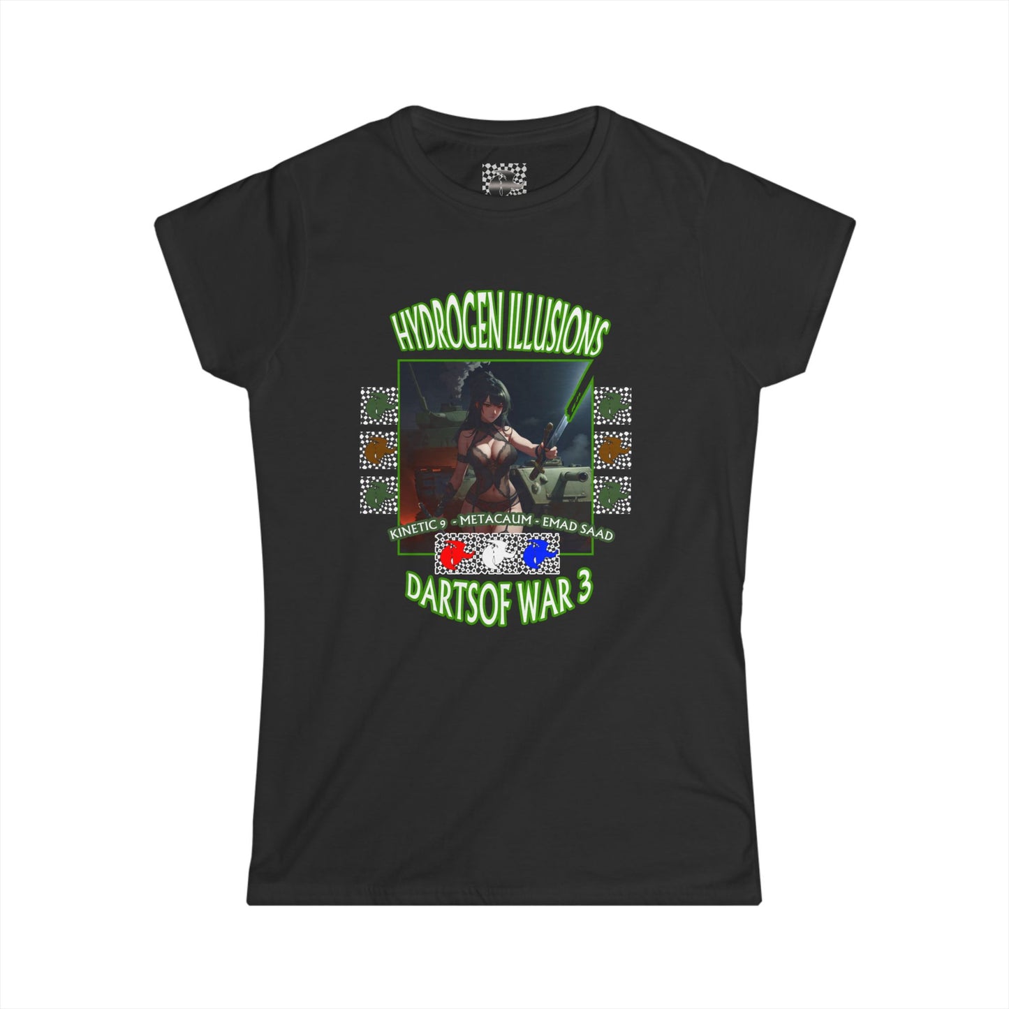 Hydrogen Illusions Dartsof War 3 Womans Graphic Tee