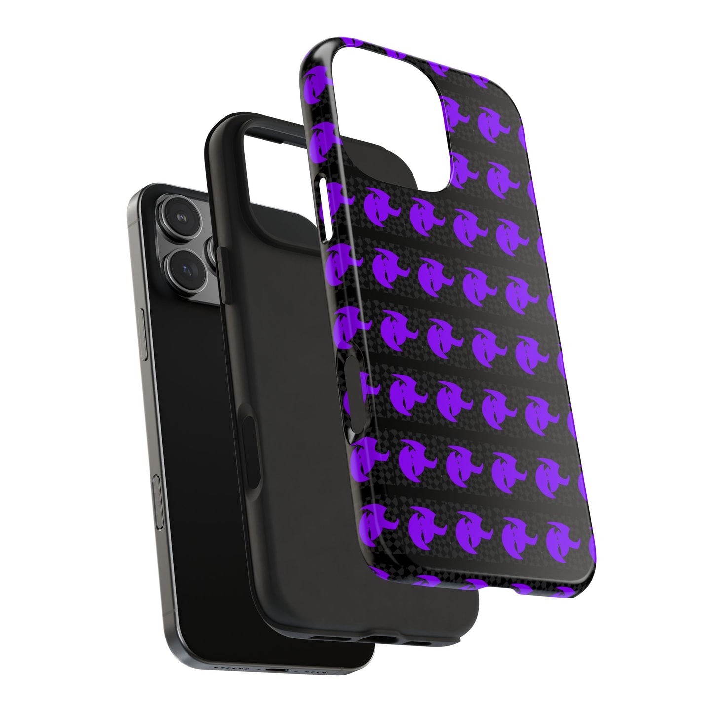 HK Logo Bold Purple Graphic Tough Phone Cases - Durable Protection for Every Style