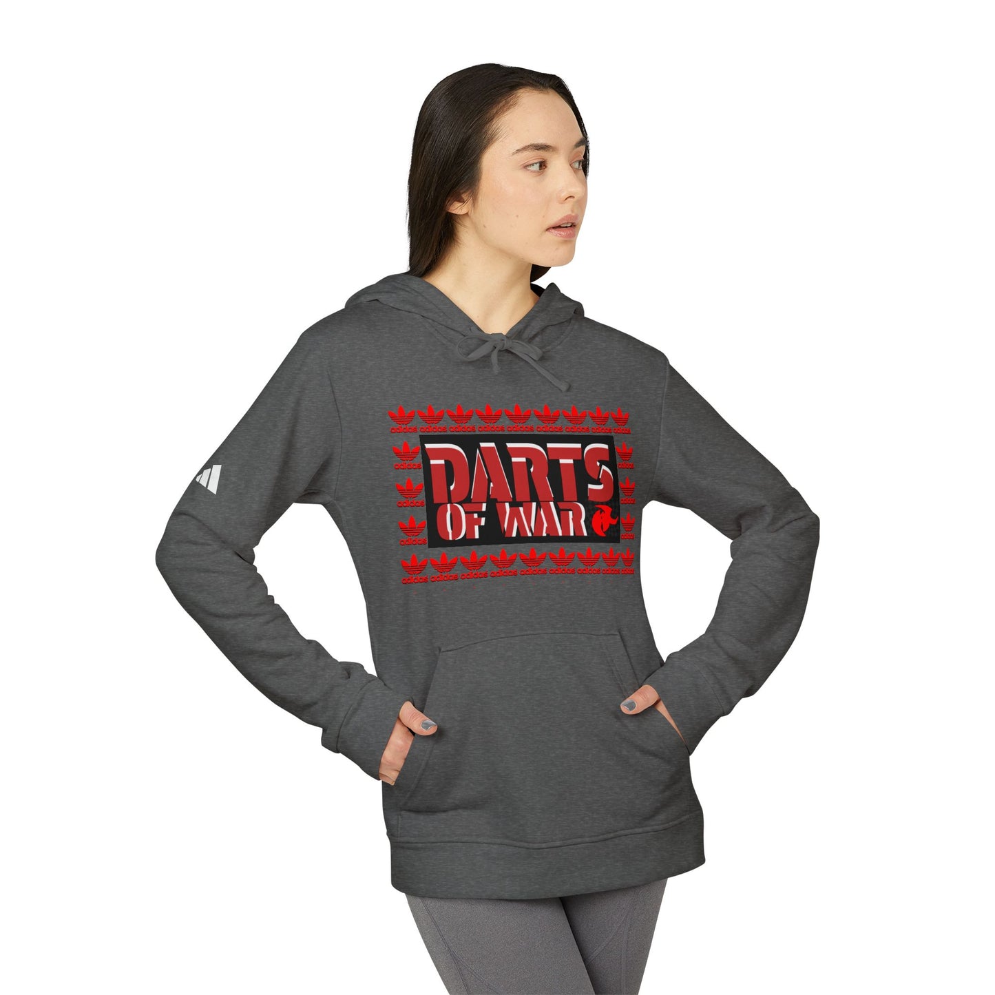 Adidas Darts of War Fleece Hoodie  Cozy Casual Wear