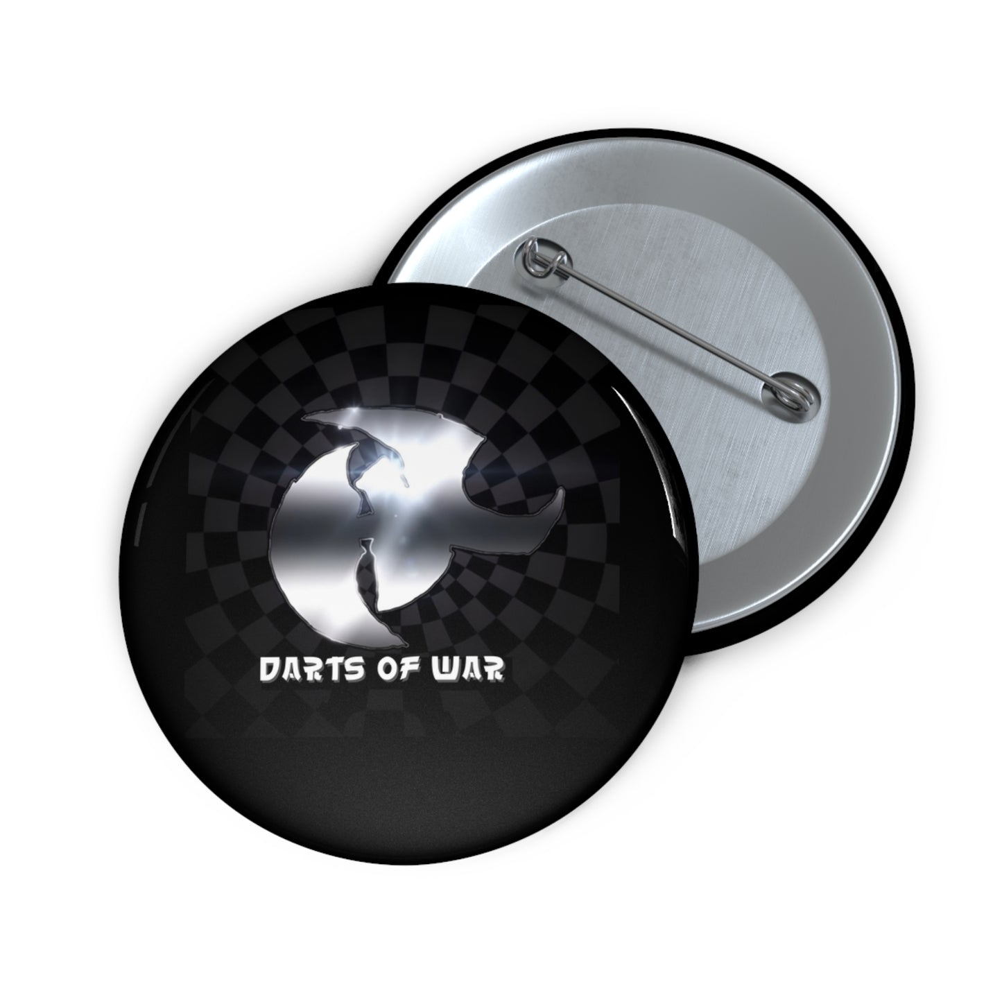 Darts o' War Pin Button — Custom Dartboard Game Enamel-Style Badge