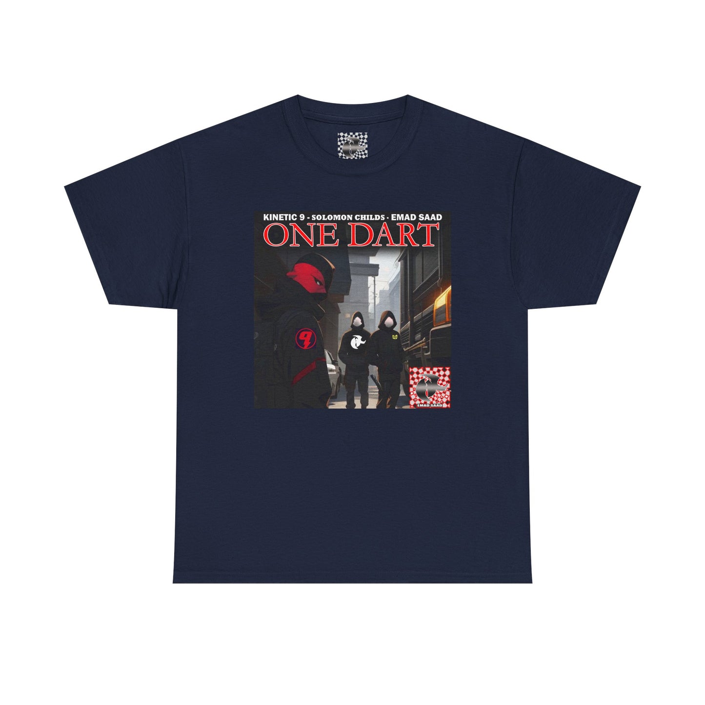 Streetwear Graphic Tee - 'ONE DART' Urban Style Unisex Heavy Cotton T-Shirt