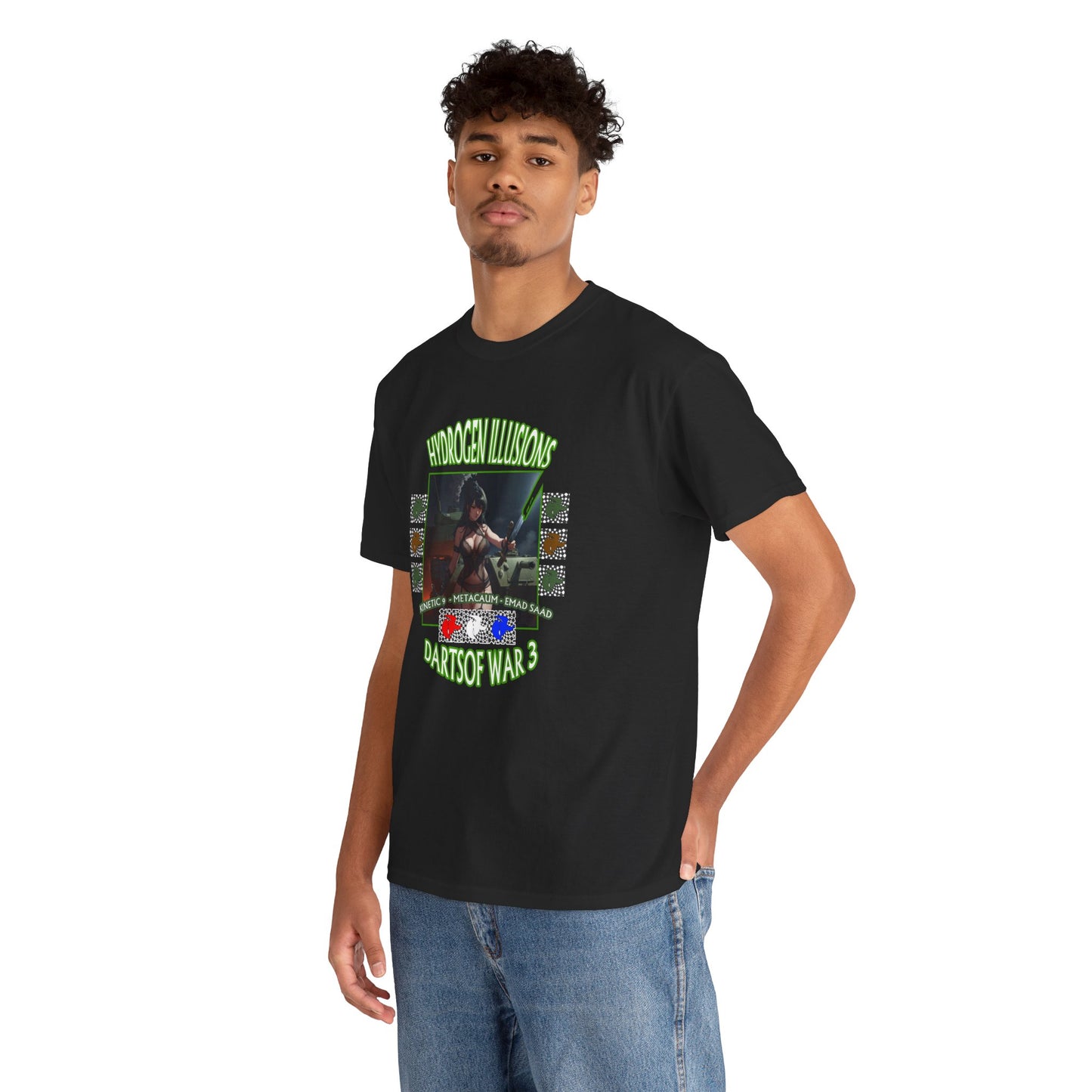 Hydrogen Illusions Unisex Heavy Cotton Tee - Choose any color