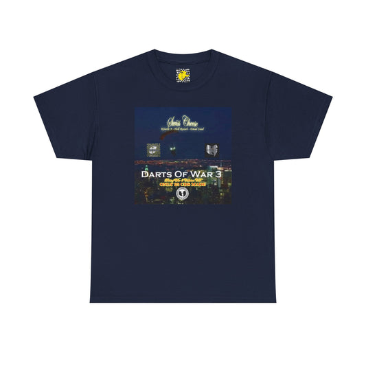 Darts of War 3 T-Shirt, Unisex Cotton Tee, Swiss CheeseHell Razah Kinetic 9