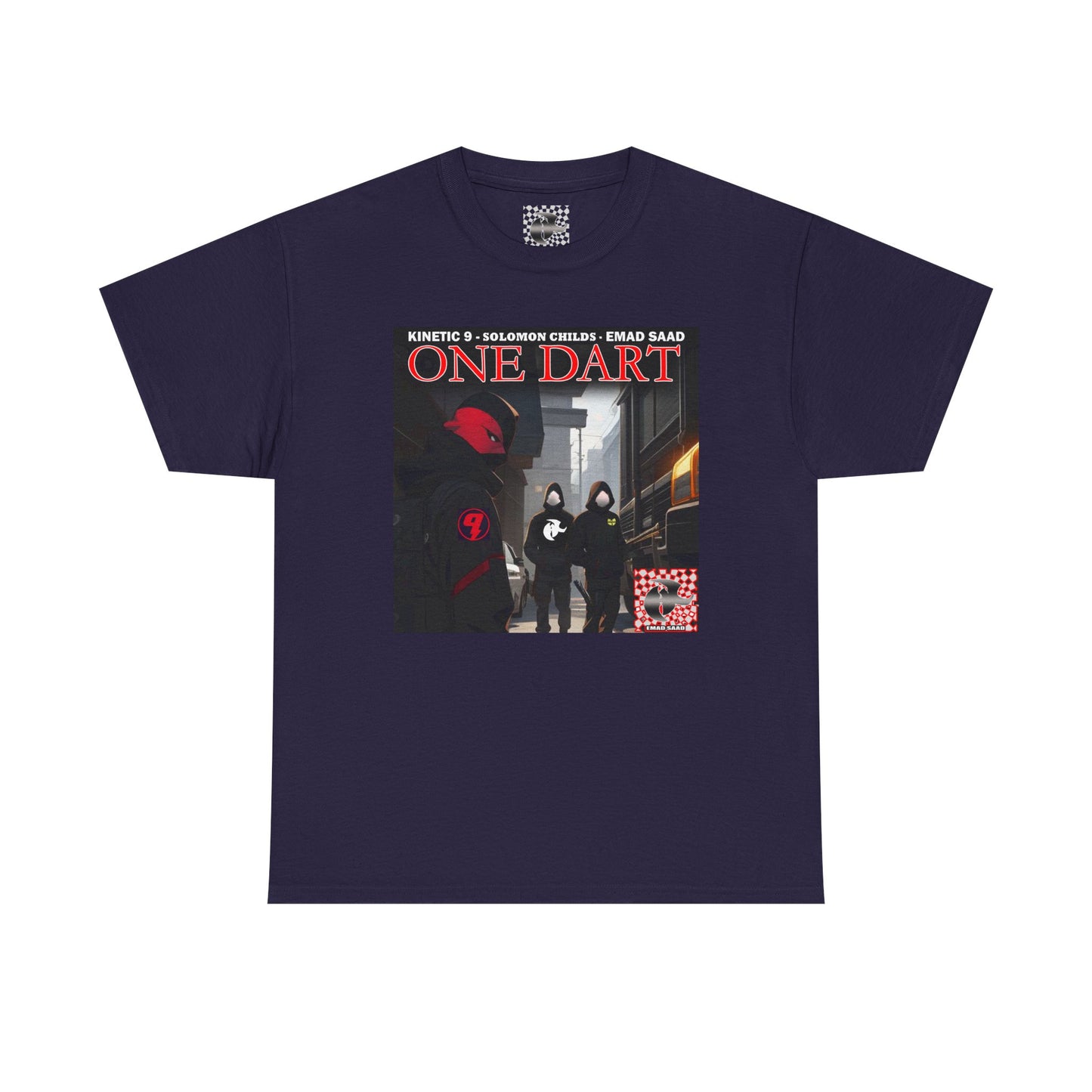 Streetwear Graphic Tee - 'ONE DART' Urban Style Unisex Heavy Cotton T-Shirt