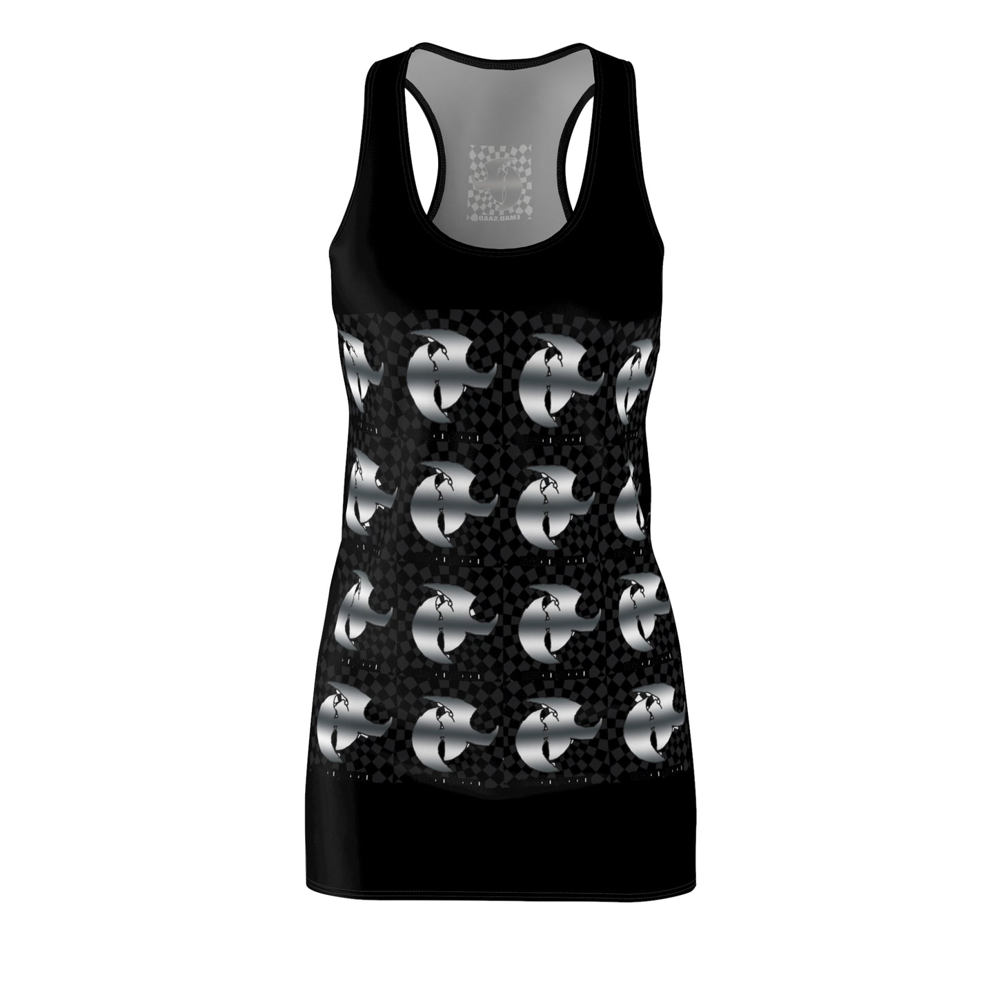 HK LOGO Women's Racerback Dress with Stylish Graphic Print
