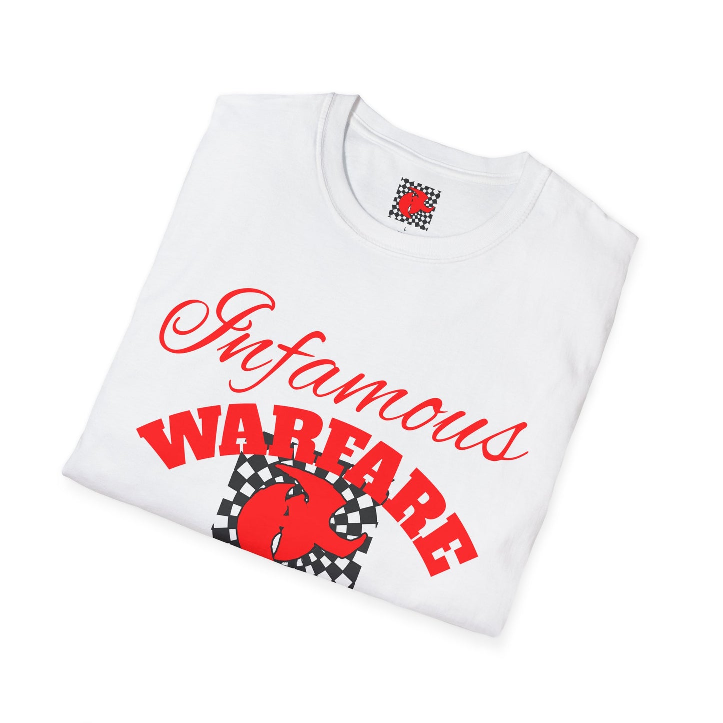 Infamous Warfare Graphic Tee | Unisex Softstyle T-Shirt , Casual Wear, Apparel, Streetwear