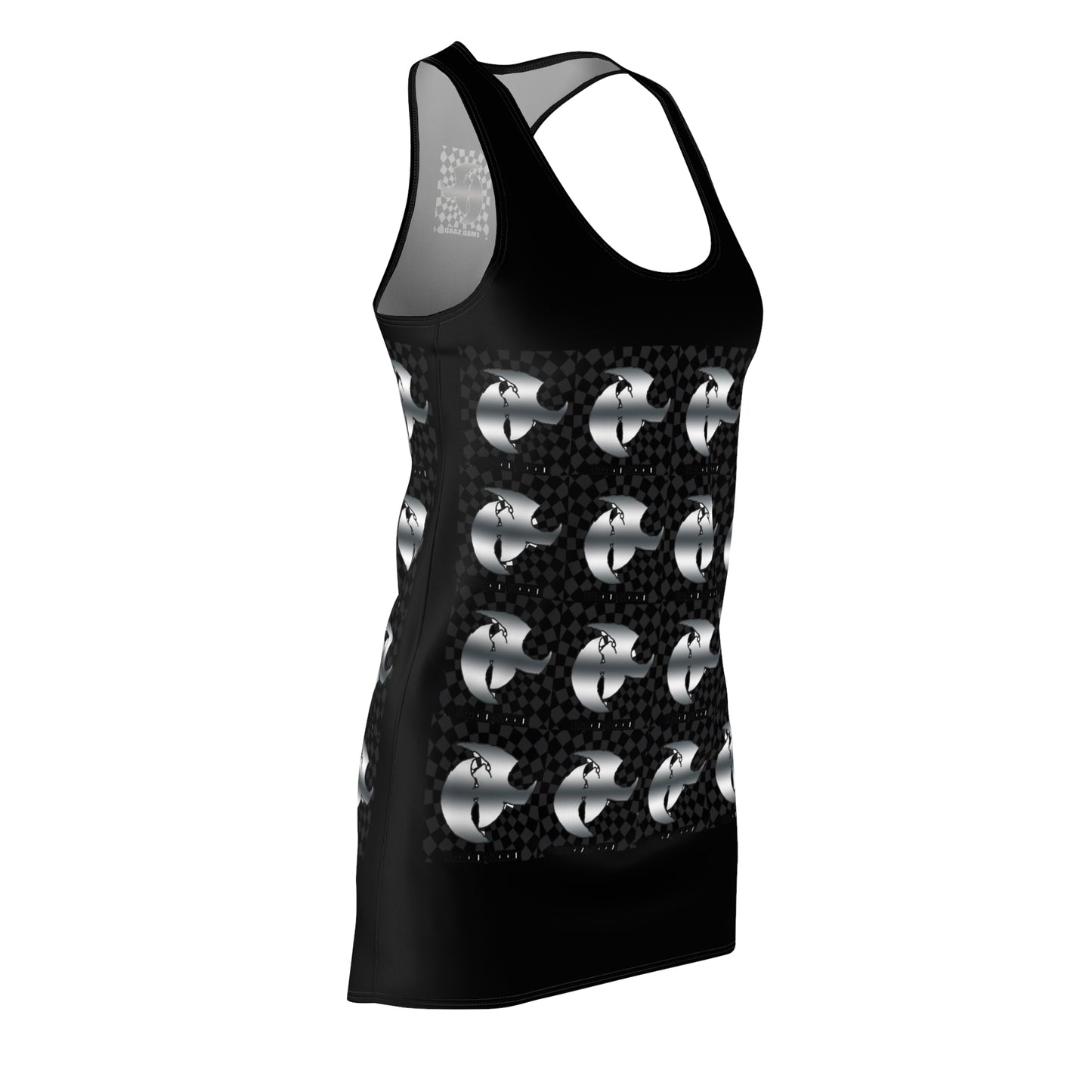 HK LOGO Women's Racerback Dress with Stylish Graphic Print