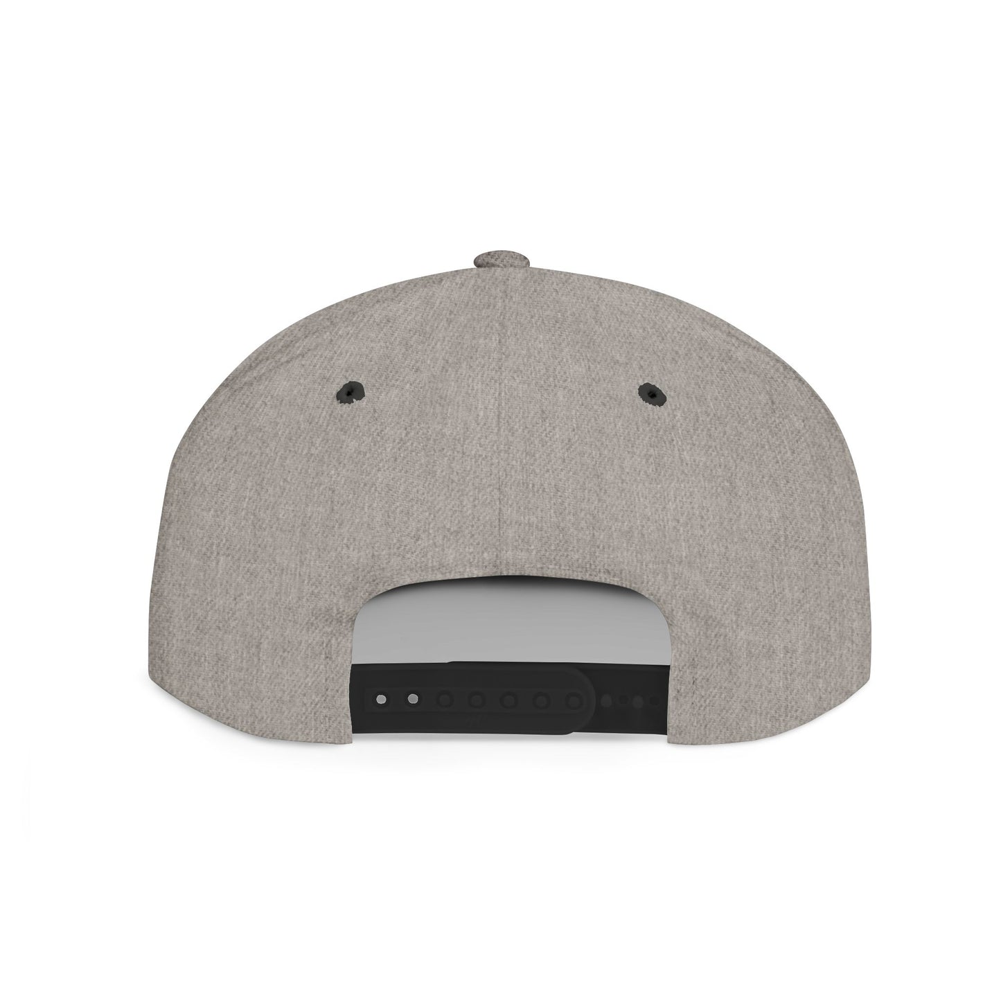 HK White LOGO  Flat Bill Snapback Hat | Stylish Casual Accessory