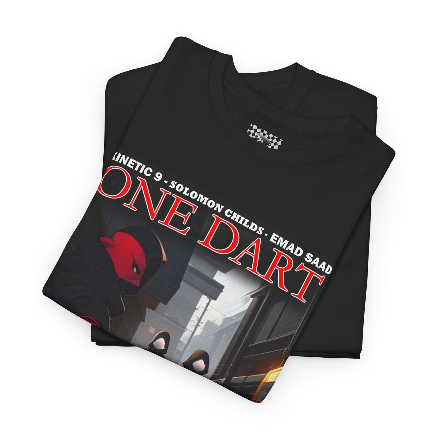 Streetwear Graphic Tee - 'ONE DART' Urban Style Unisex Heavy Cotton T-Shirt