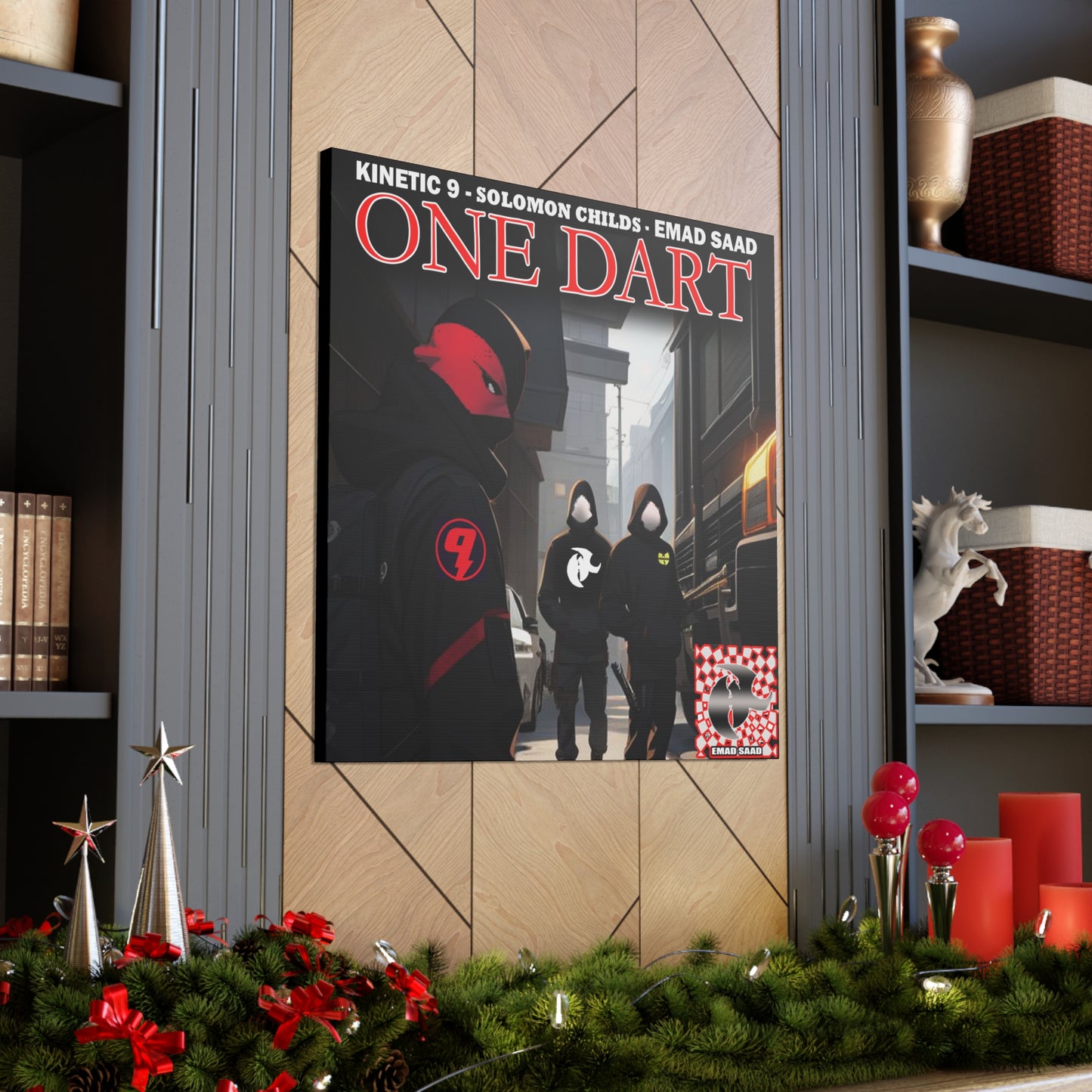 One Dart Canvas Gallery Wrap - Urban Art for Music Lovers