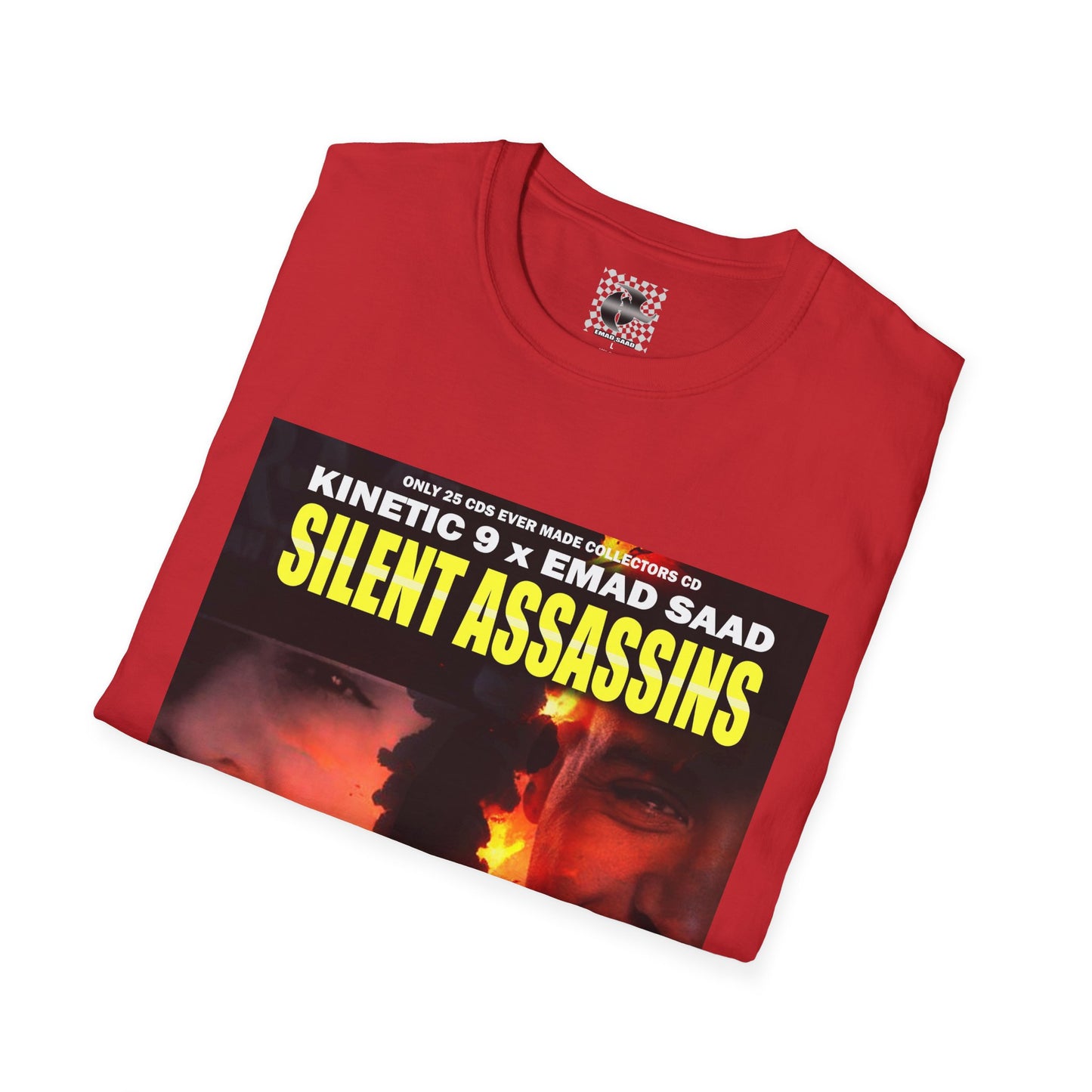Silent Assassins Graphic T‑Shirt – Kinetic 9  x Emad Saad Album Art Tee
