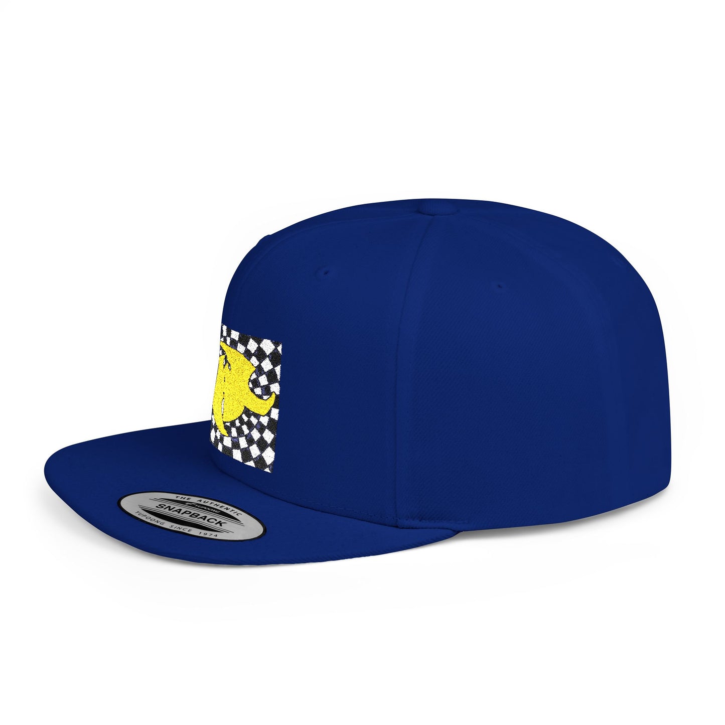 HK Logo Flat Bill Snapback Hat