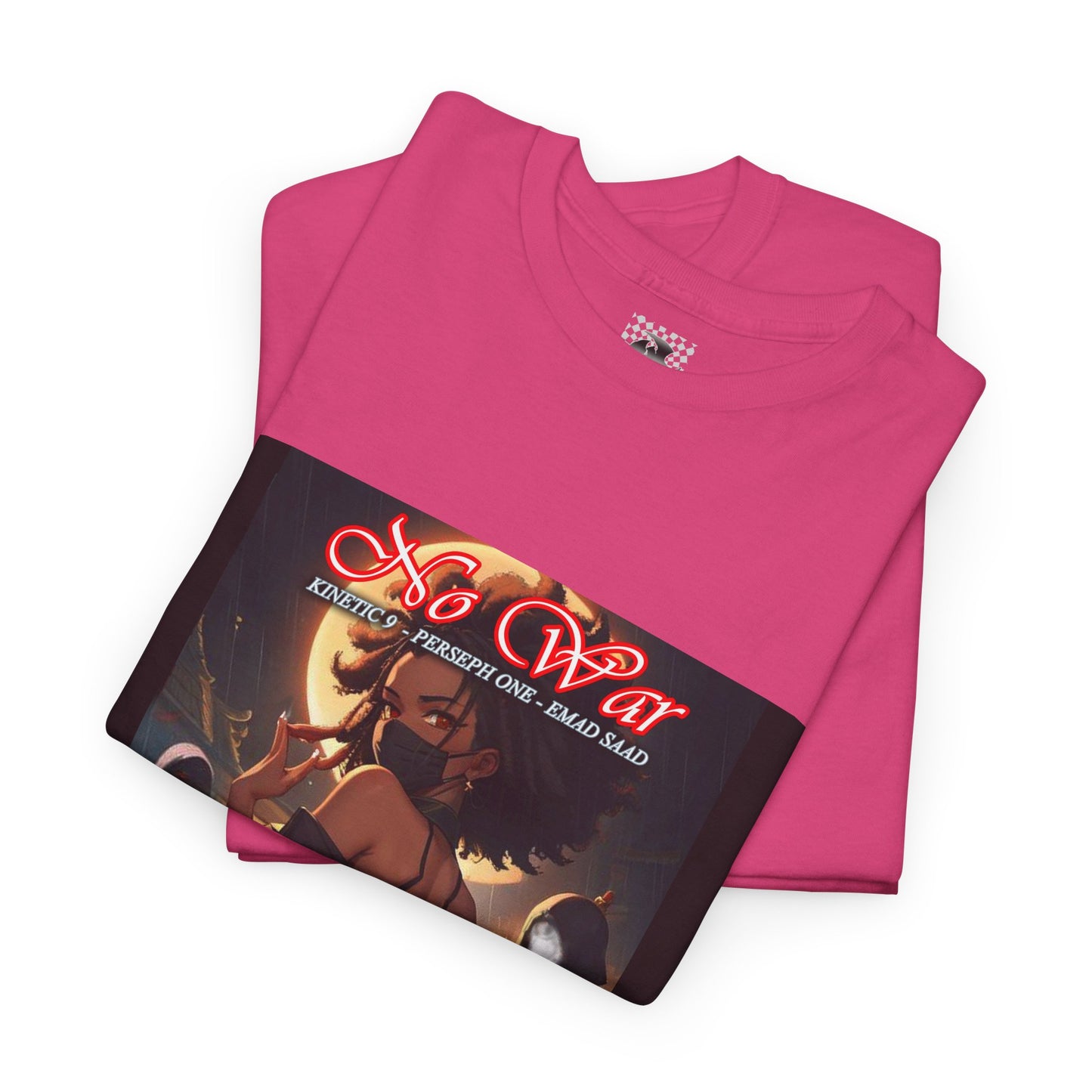 No War Anime-Inspired Unisex Heavy Cotton Tee - 'War' Design