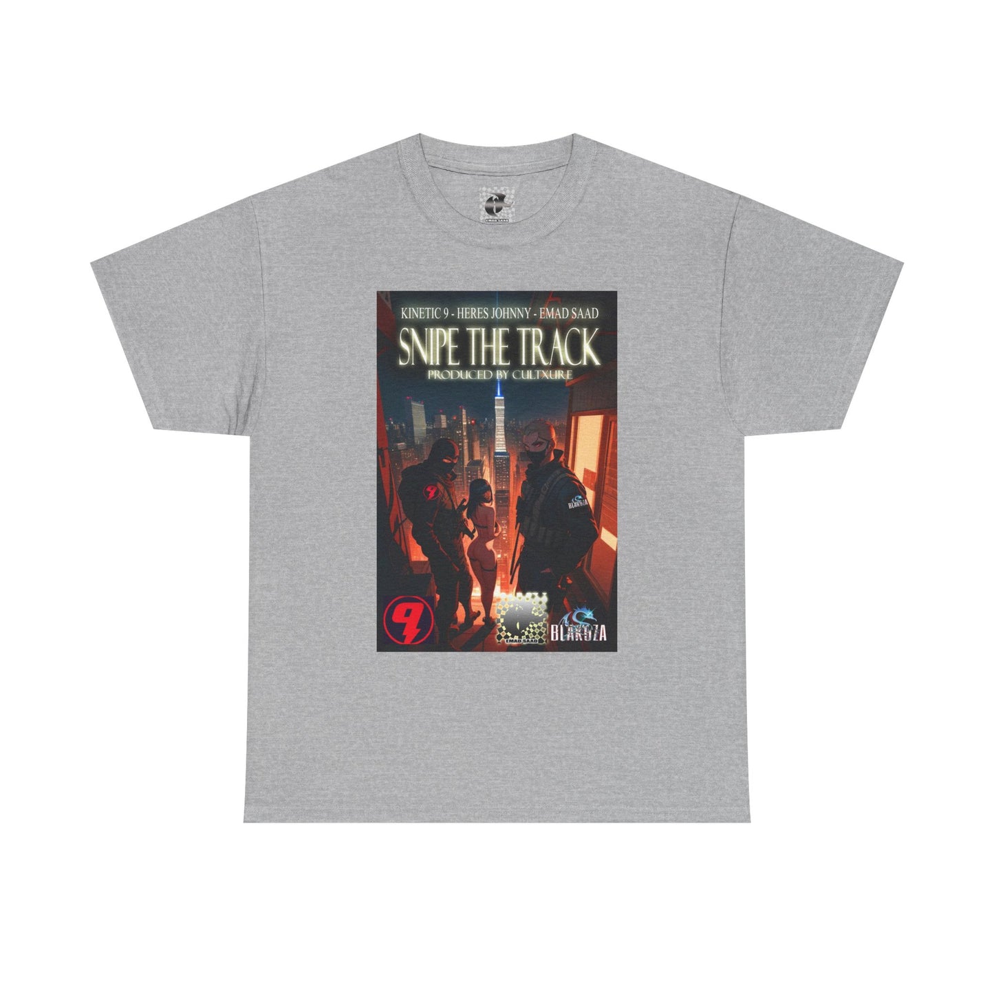 Snipe The Track Unisex Heavy Cotton Tee - 'Snipe The Track' Design