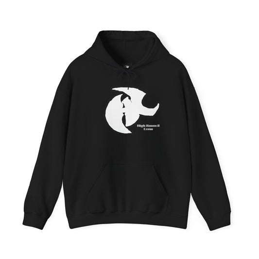 Unisex Heavy Blend™ Hooded Sweatshirt - Abstract Moonlit Dance Design