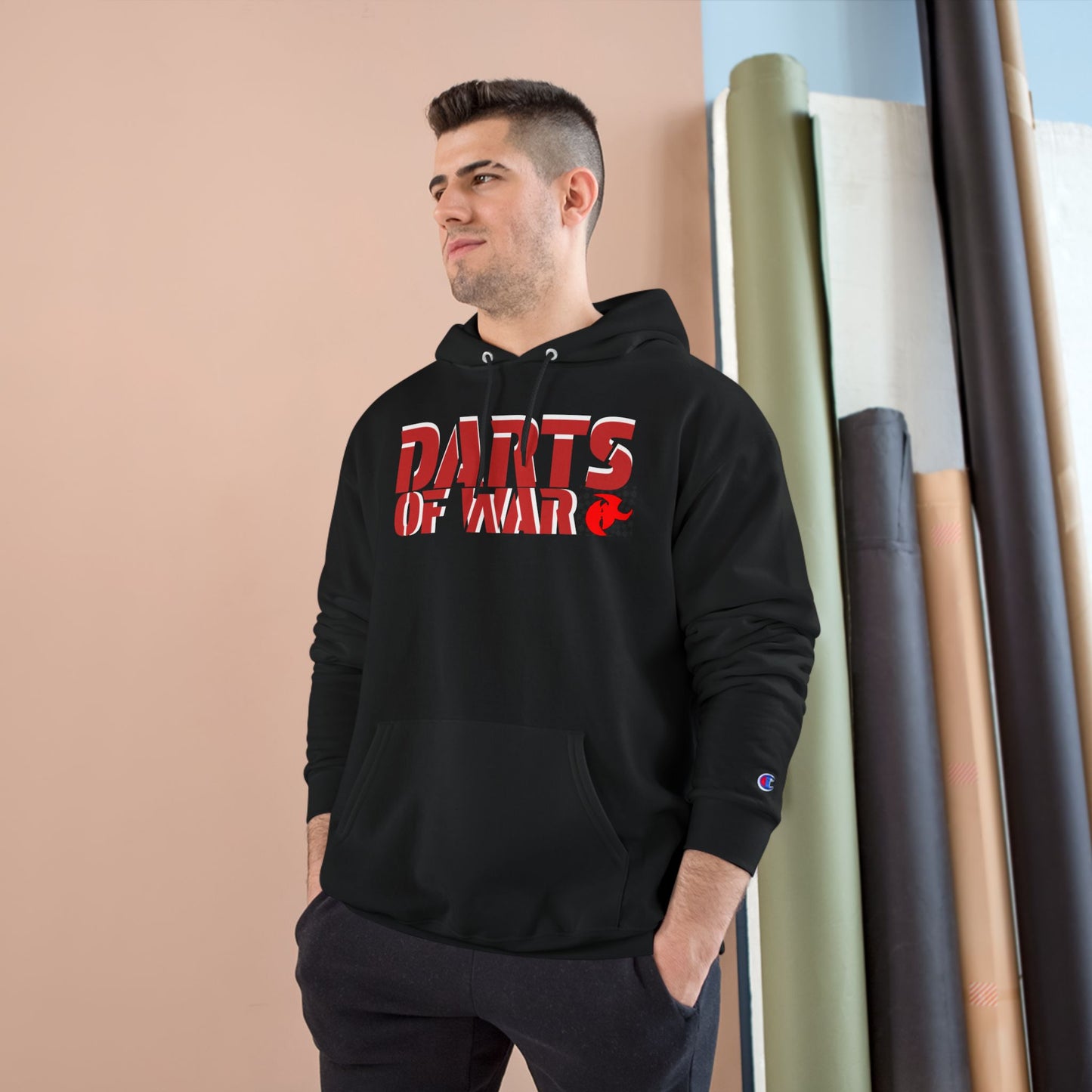 Champion Darts of War Hoodie - Cozy Champion Sweatshirt for Game Night, Dart Lovers, Casual Wear, Gift for Him, Sports Apparel