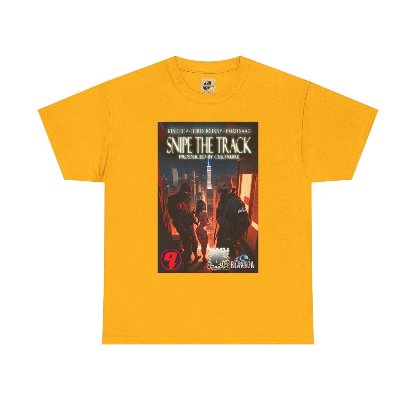 Snipe The Track Unisex Heavy Cotton Tee - 'Snipe The Track' Design