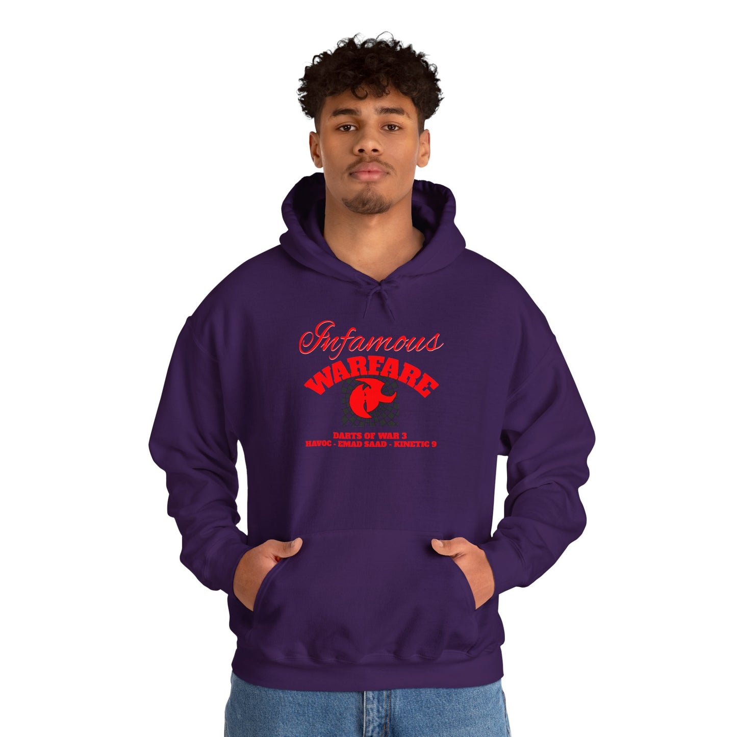 Infamous Warfare Hooded Sweatshirt Casual Hoodie, Streetwear Style,