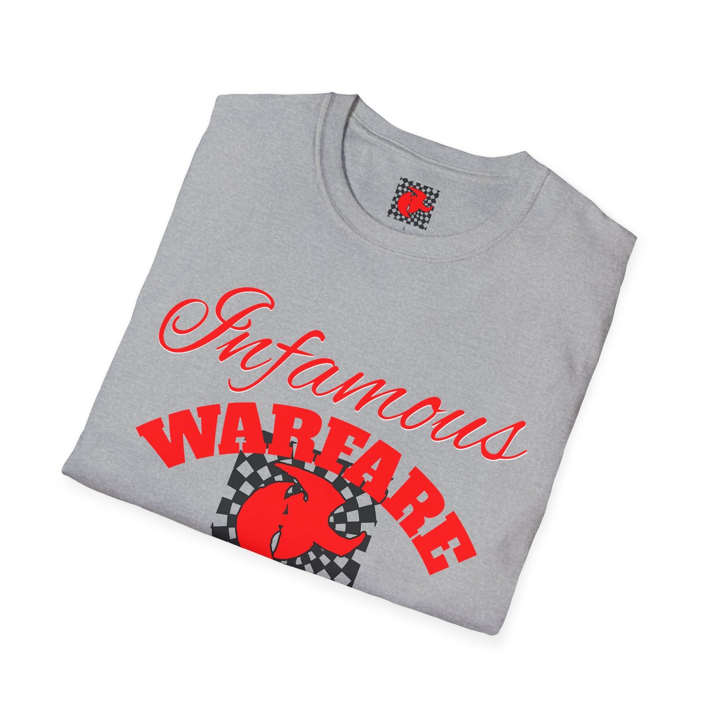 Infamous Warfare Graphic Tee | Unisex Softstyle T-Shirt , Casual Wear, Apparel, Streetwear