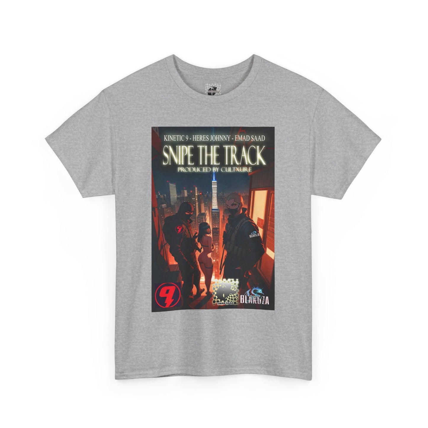 Snipe The Track Unisex Heavy Cotton Tee - 'Snipe The Track' Design