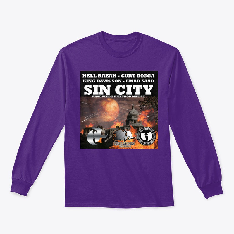 Sin city long sleeve tee-shirt hell razah hk crew hibiru battalion