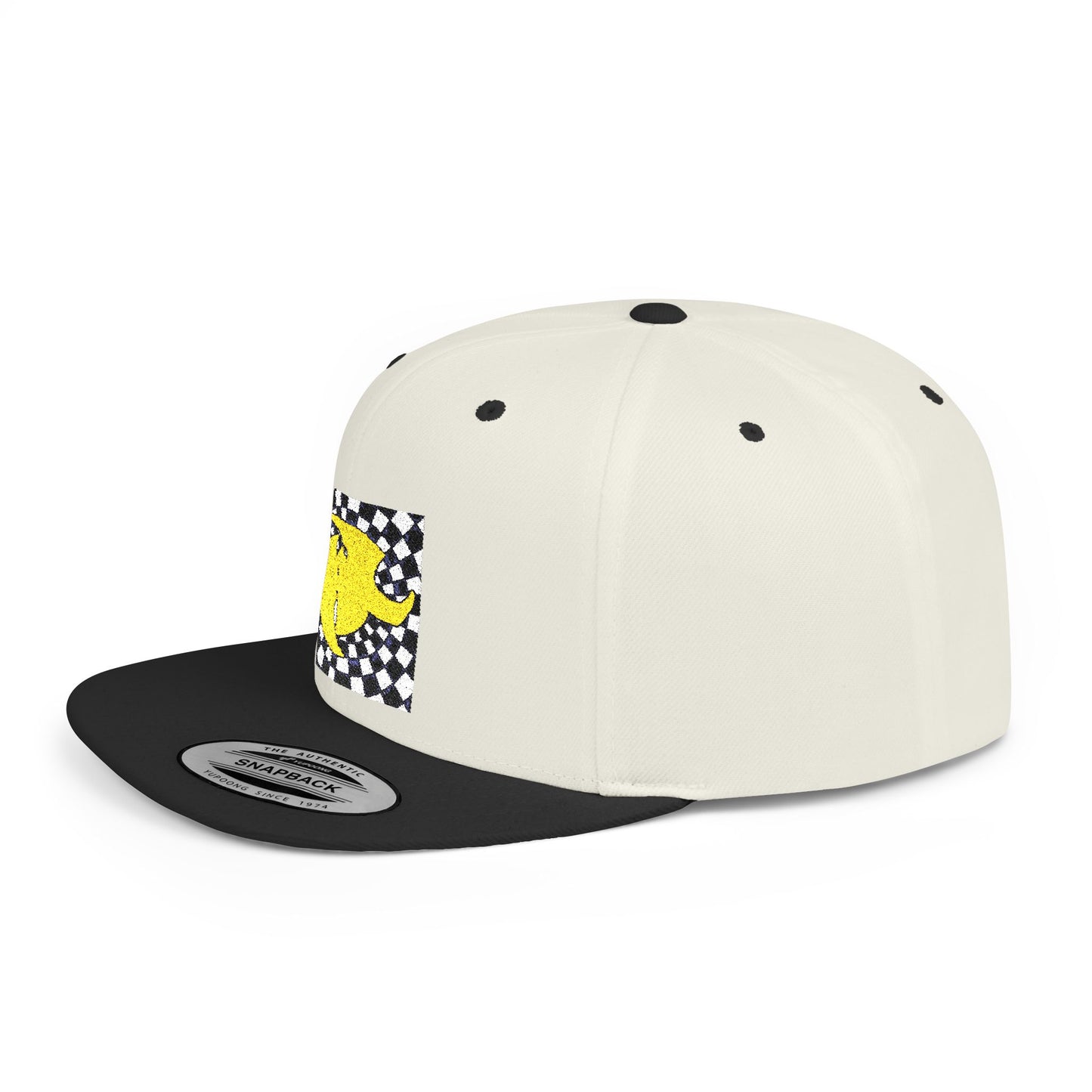 HK Logo Flat Bill Snapback Hat