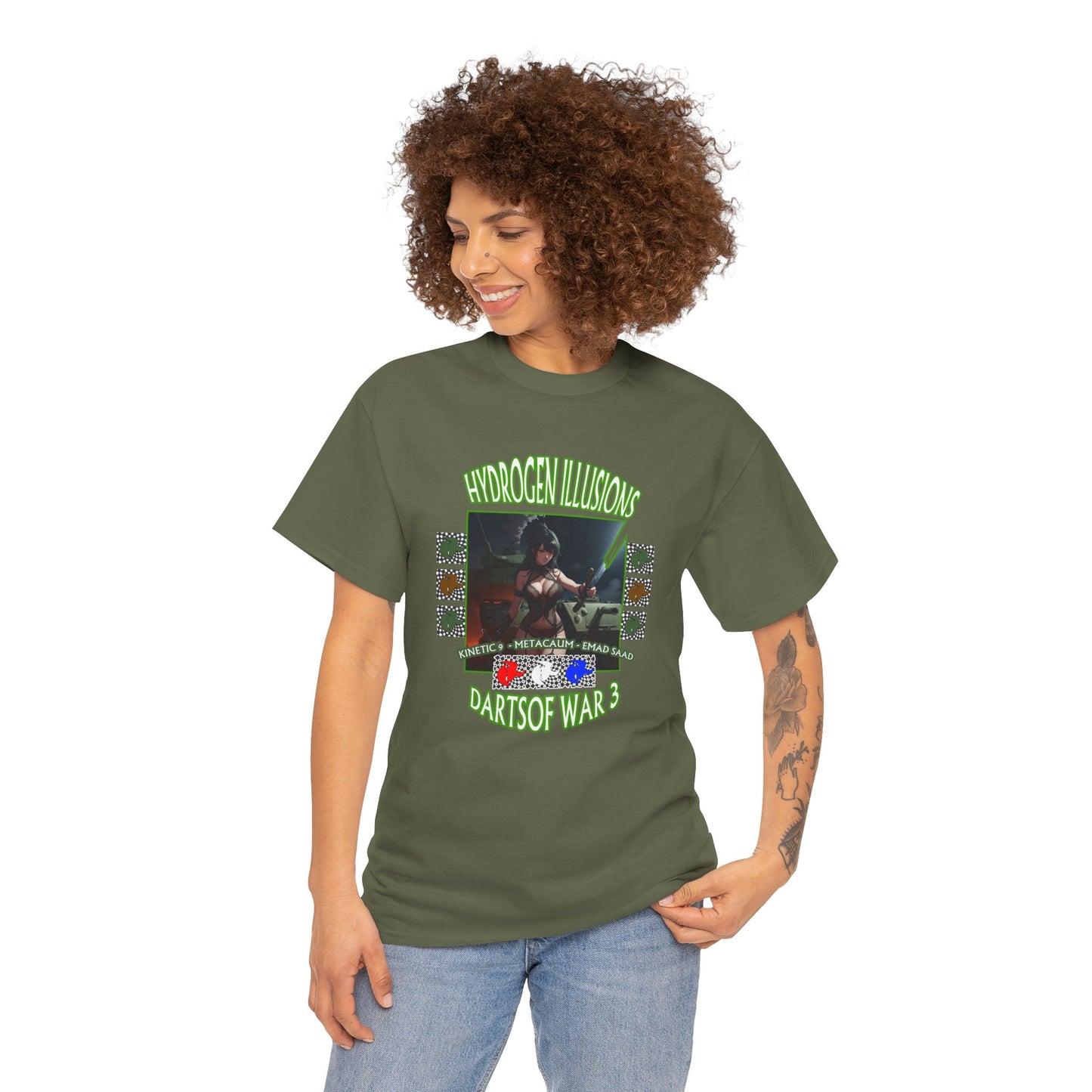 Hydrogen Illusions Unisex Heavy Cotton Tee - Choose any color