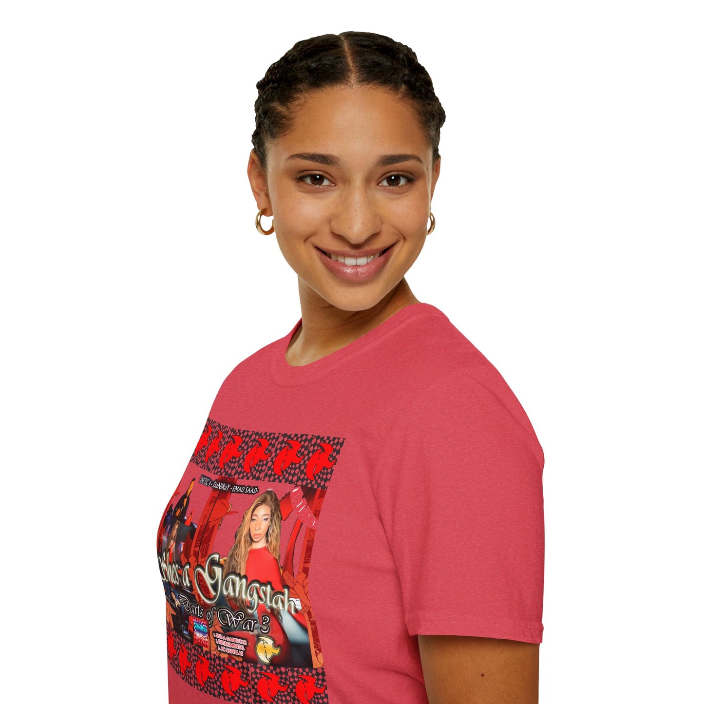 Shes a Gangstah woman T-Shirt | Retro Graphic Tee | Unique Streetwear | Gift for Music Lovers | Casual Fashion