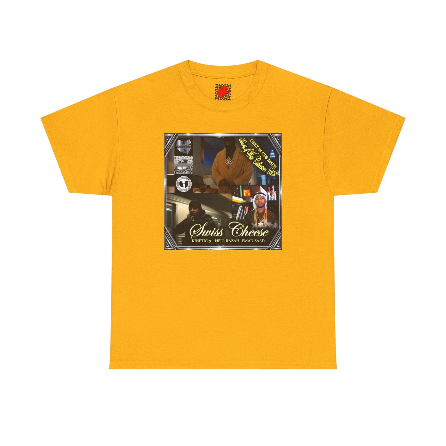 Swiss Cheese Darts of War 3 , Unisex Cotton T-Shirt, Hell Razah , Kinetic 9