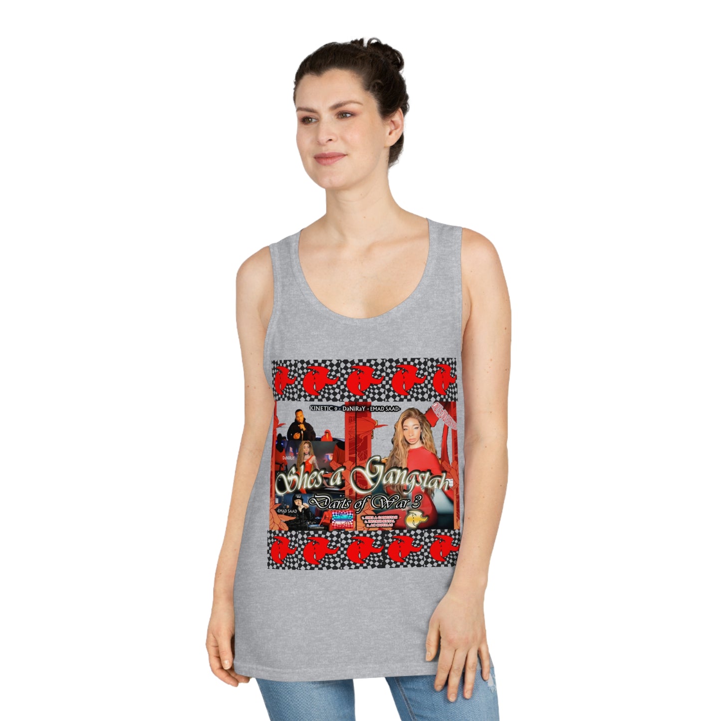 Shes a Gangster Tank Top | Unisex Fashion, Summer Wear, Party Vibe, Festival Outfit, Casual Streetwear