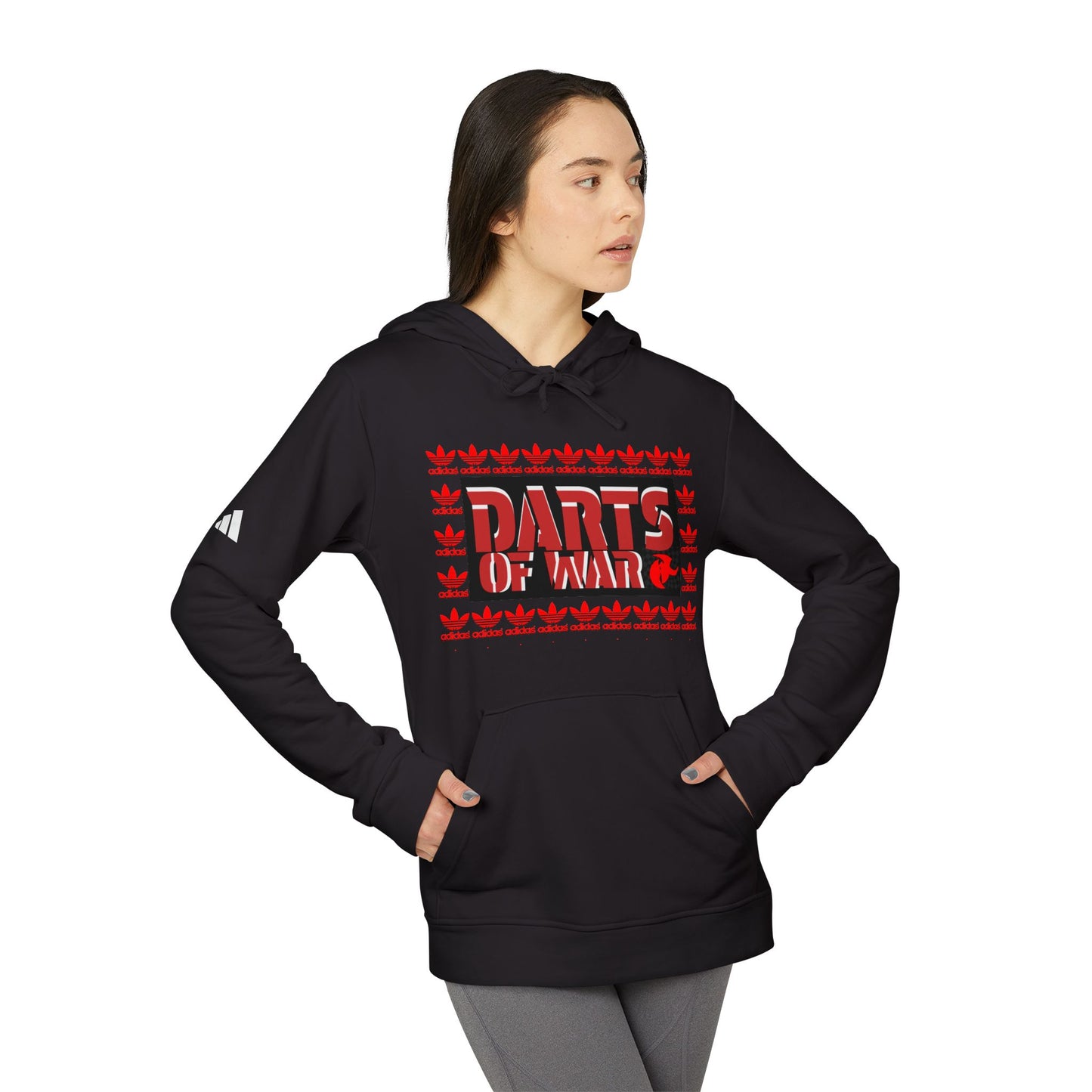 Adidas Darts of War Fleece Hoodie  Cozy Casual Wear