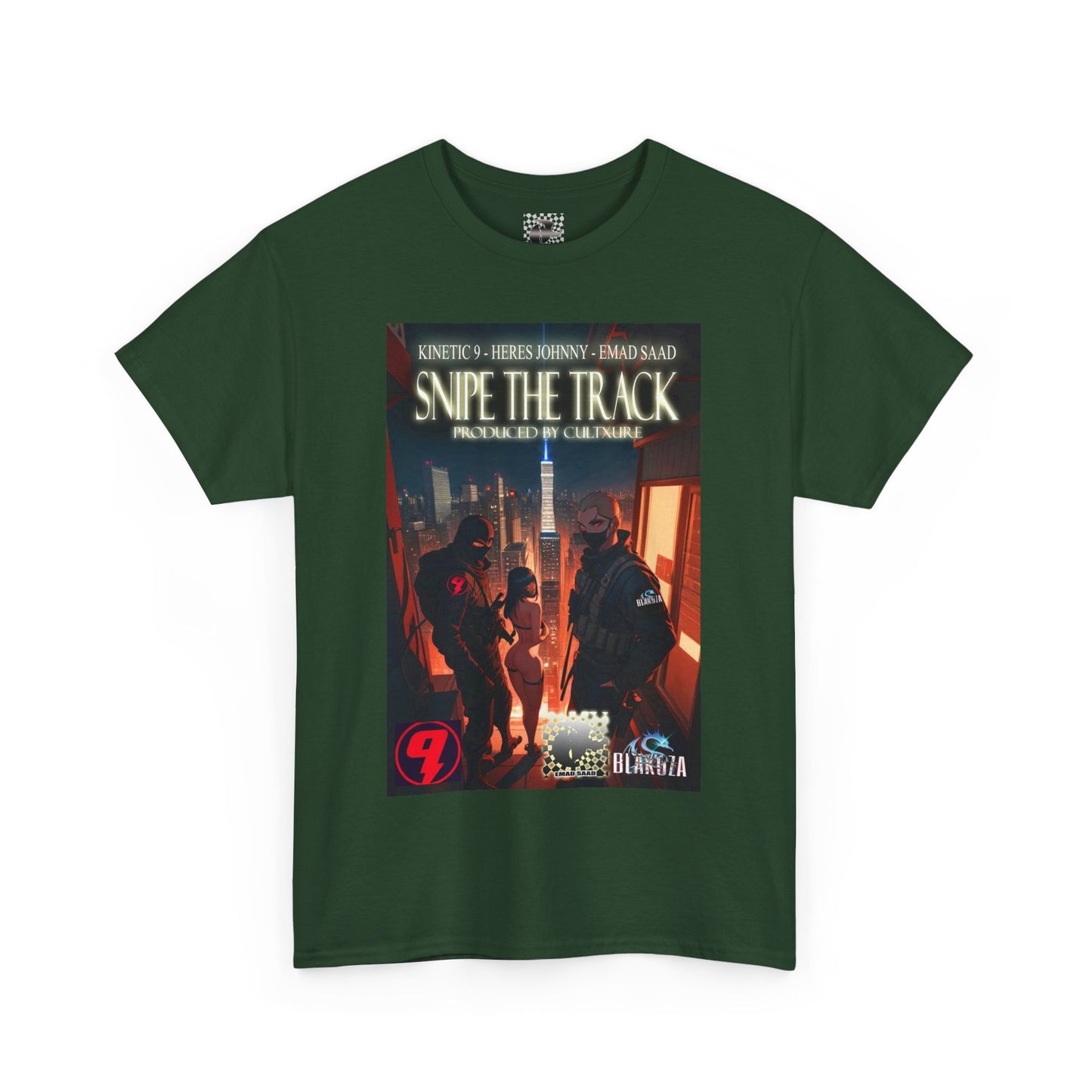 Snipe The Track Unisex Heavy Cotton Tee - 'Snipe The Track' Design