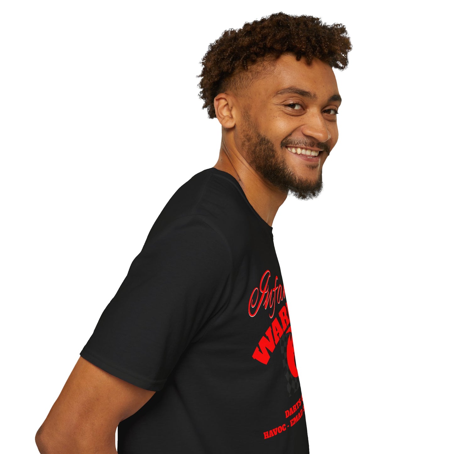 Infamous Warfare Graphic Tee | Unisex Softstyle T-Shirt , Casual Wear, Apparel, Streetwear