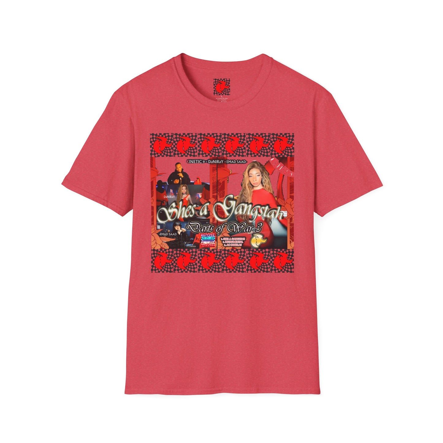 Shes a Gangstah woman T-Shirt | Retro Graphic Tee | Unique Streetwear | Gift for Music Lovers | Casual Fashion