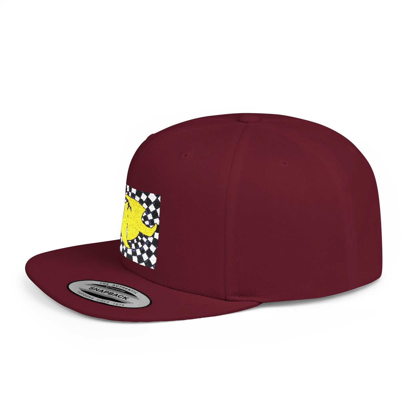 HK Logo Flat Bill Snapback Hat