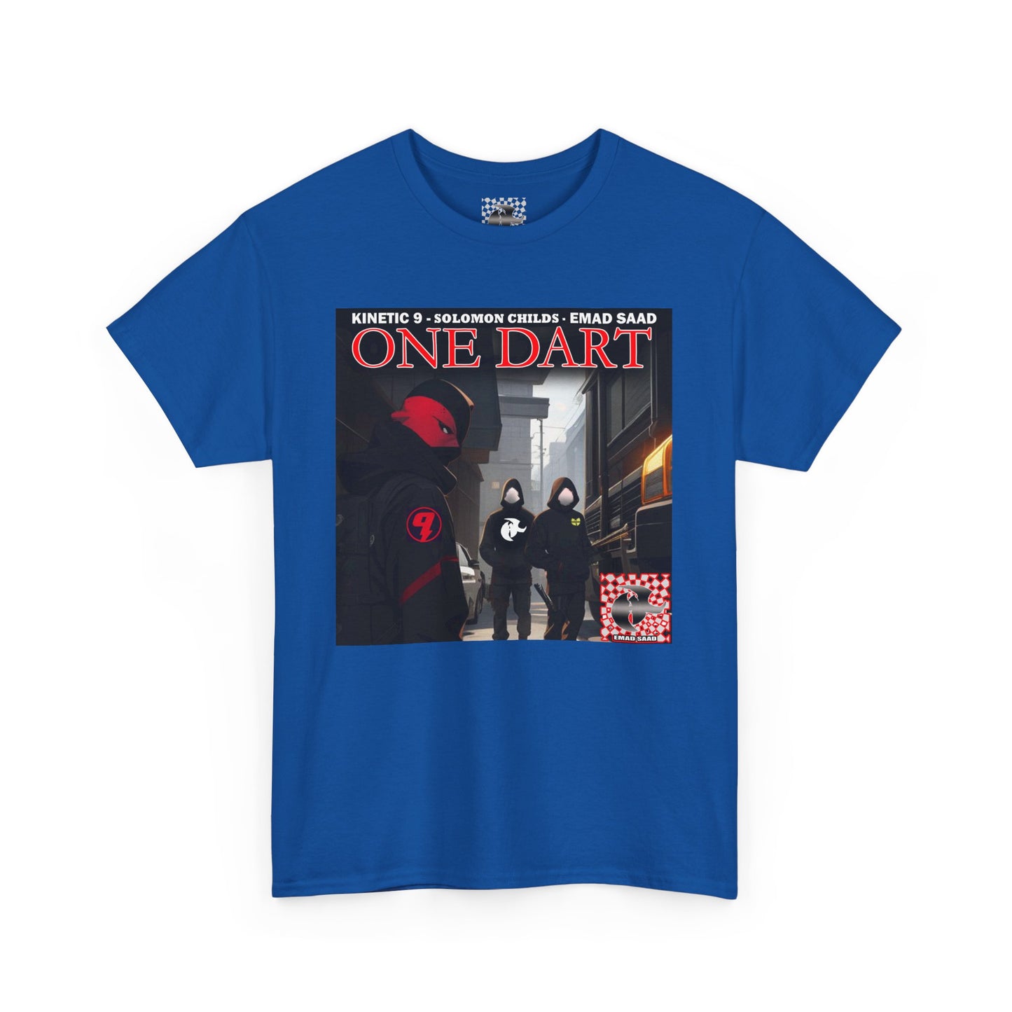 Streetwear Graphic Tee - 'ONE DART' Urban Style Unisex Heavy Cotton T-Shirt