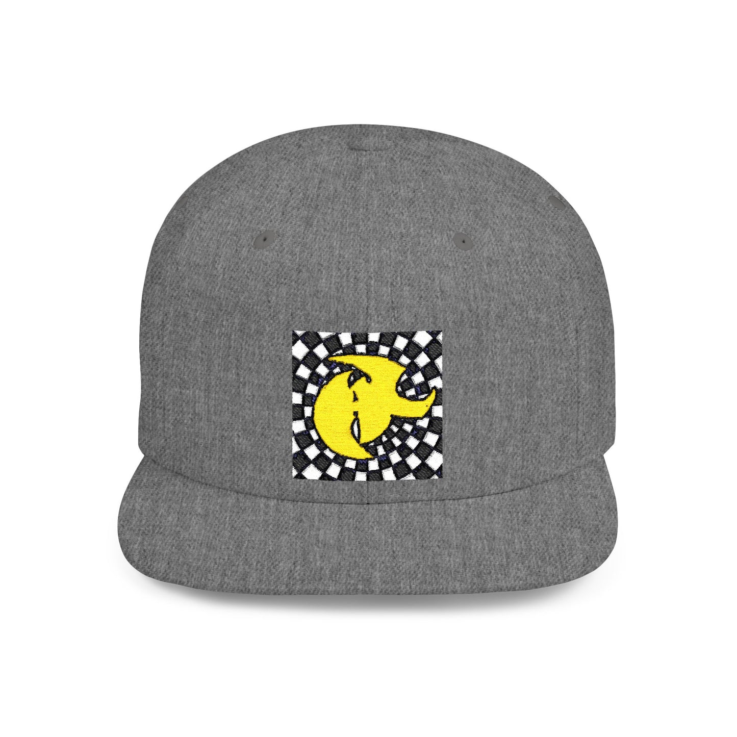 HK Logo Flat Bill Snapback Hat