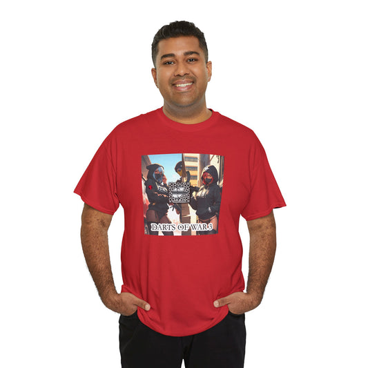 Darts of War Unisex Heavy Cotton Tee - Casual Streetwear Graphic T-Shirt