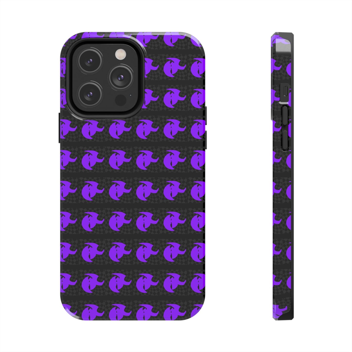 HK Logo Bold Purple Graphic Tough Phone Cases - Durable Protection for Every Style