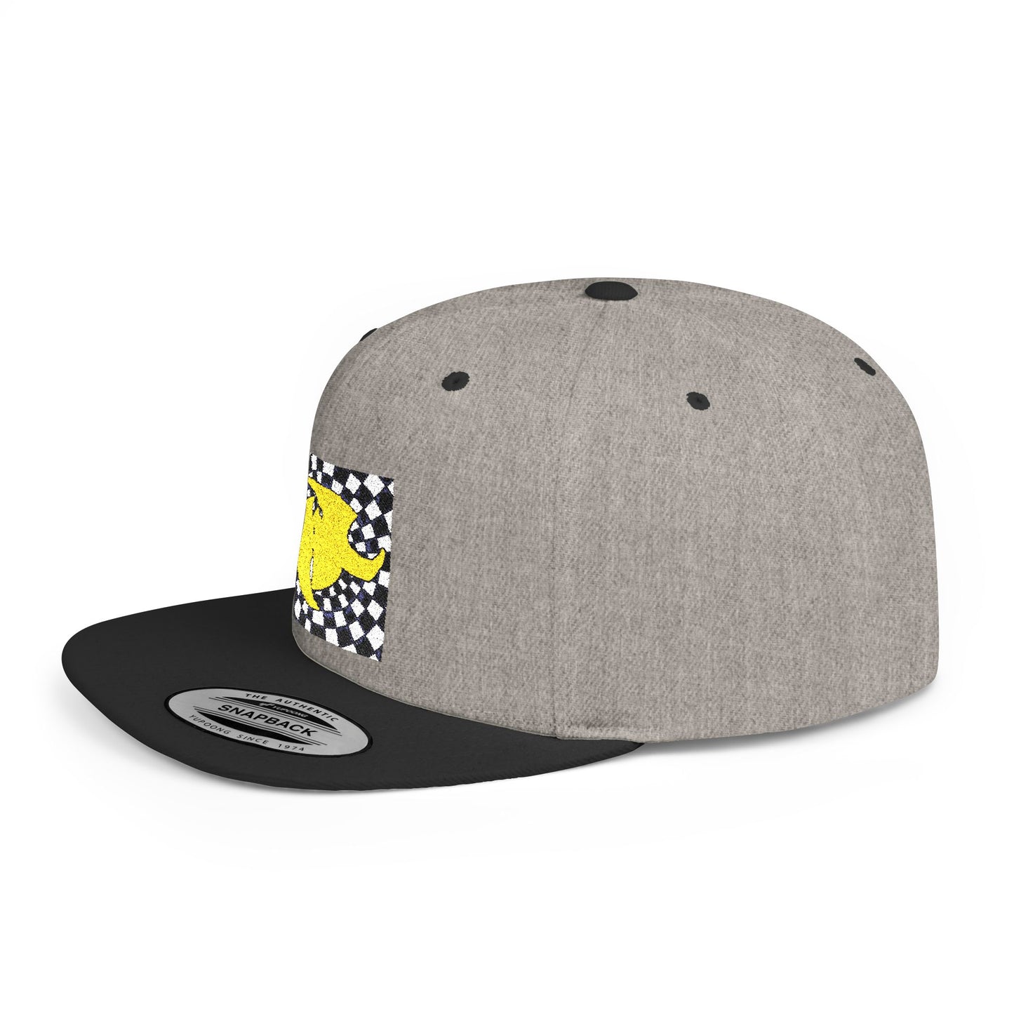 HK Logo Flat Bill Snapback Hat