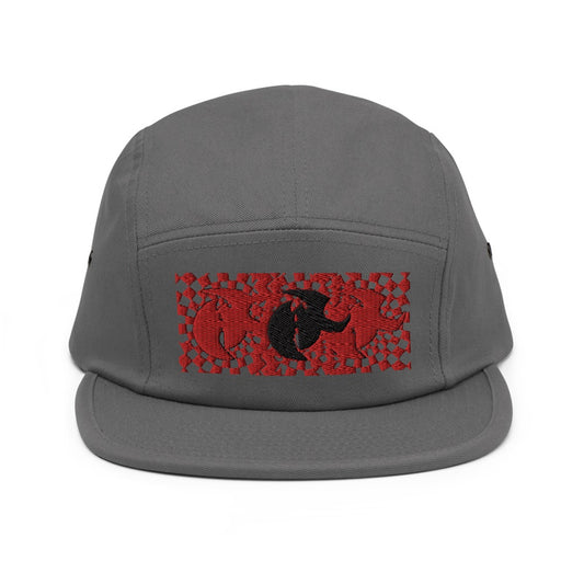 HK CHECKER GAME HAT grey