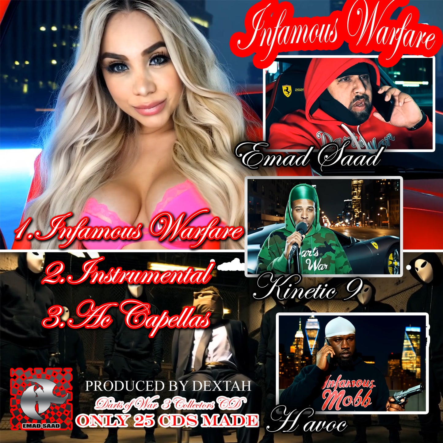 Infamous Warfare Collectors CD  only 25made