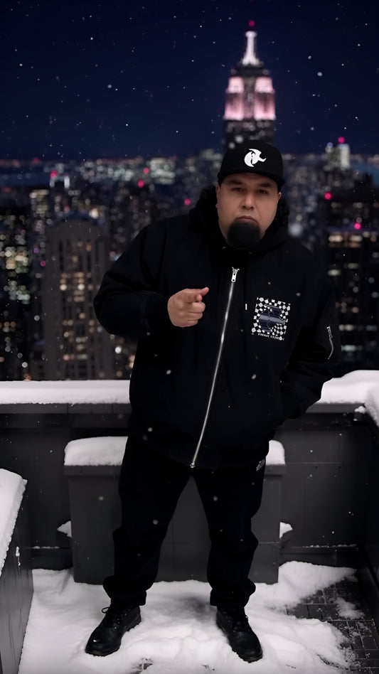 Emad Saad  Bomber Jacket with HK Embroidery - Stylish and Sustainable Outerwear