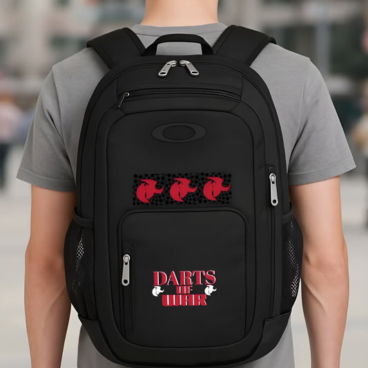 Darts of the Week 22L Enduro Backpack — Durable Dart Player Backpack with Red Dart Design