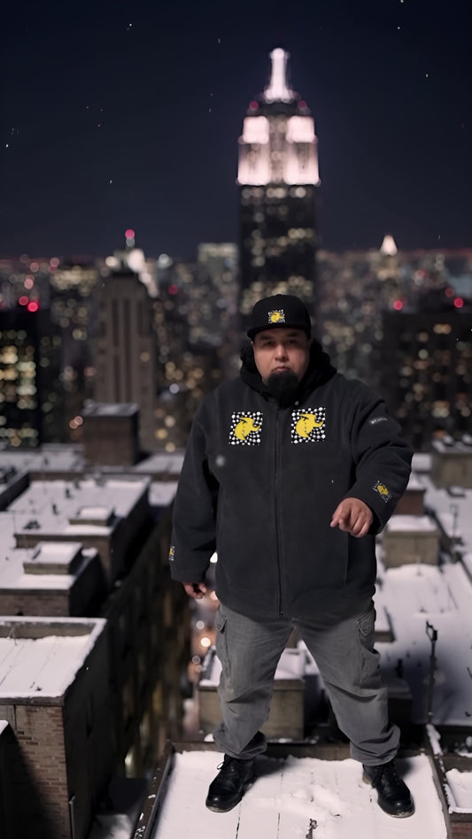 HK Logo Unisex Columbia Fleece Jacket with Embroidered Stitched Logos